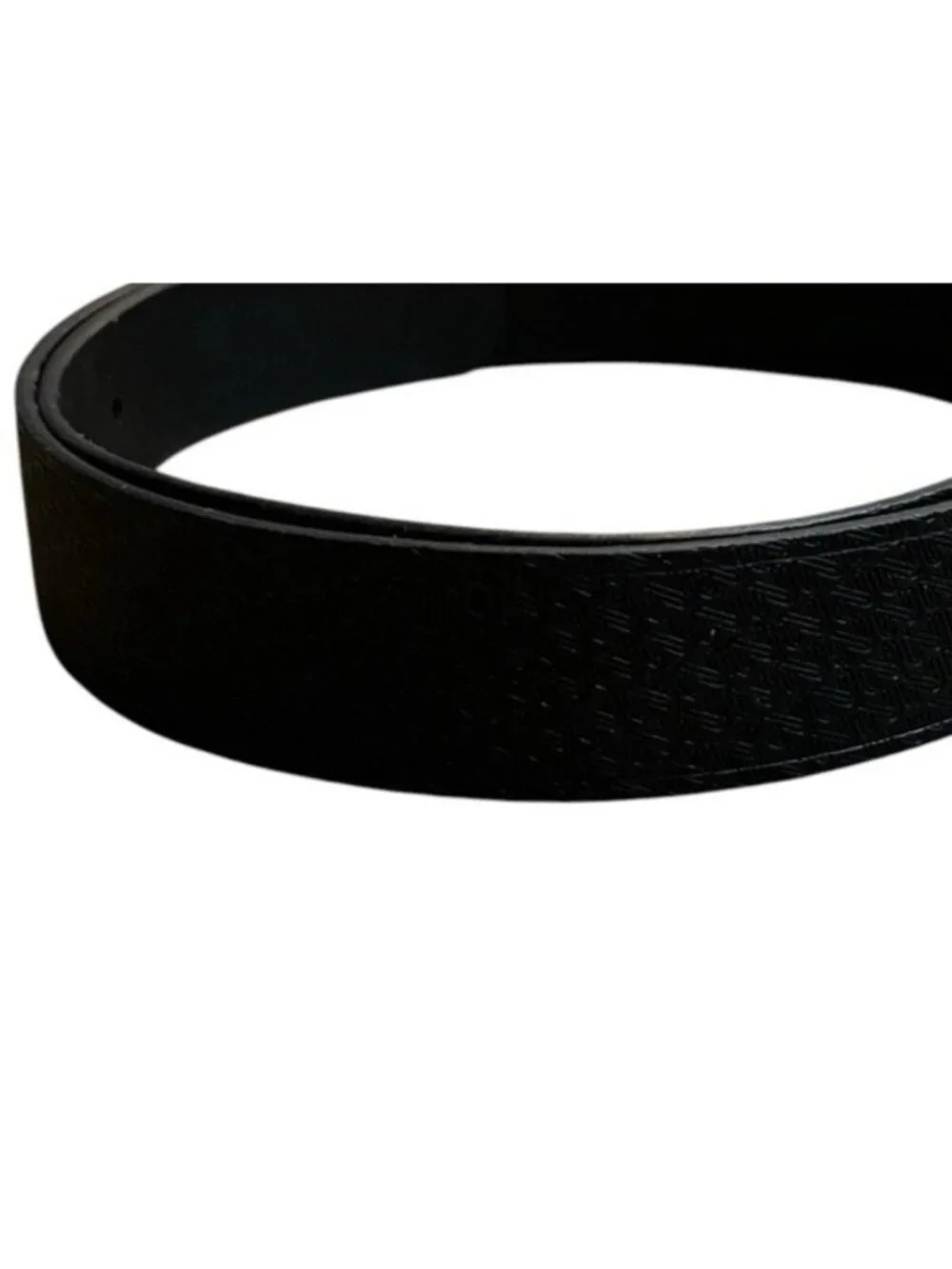 Nixon Mens Medium Black Full Grain Leather Belt 1.5 in Wide N Logo Print Buckle